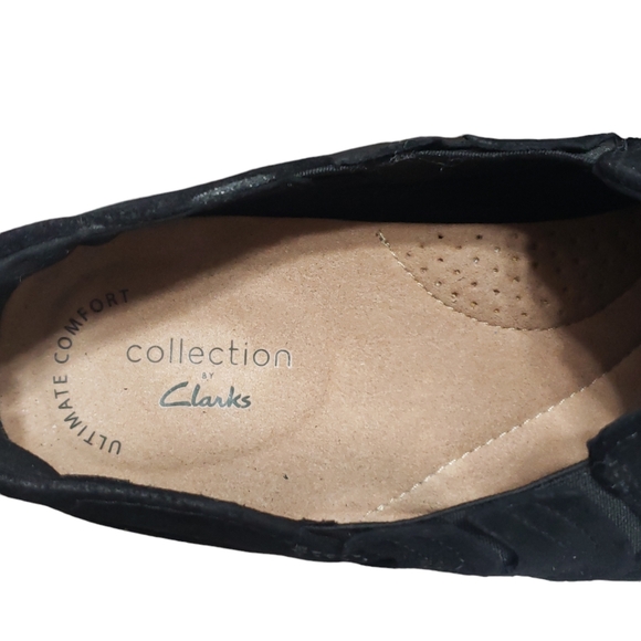 Clarks Womens Trish Bell Suede Studded Slip On Heel Booties Shoes Sz 10M - Picture 8 of 13